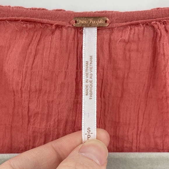 Free People S Maria Maria Lace Blouse Embroidered Athena OB931446 Long Sleeve - Picture 8 of 11